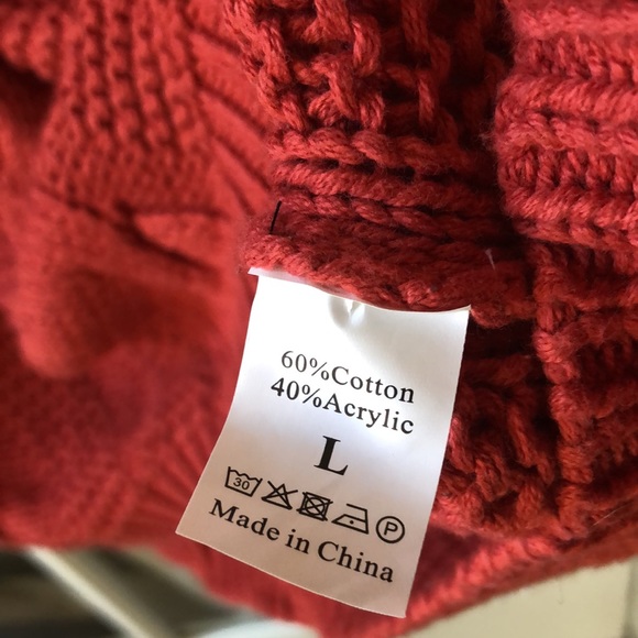 Womens Turtleneck Chunky Sweaters Cable Knit Batwing Sleeve Pullover Sweater - Picture 3 of 5